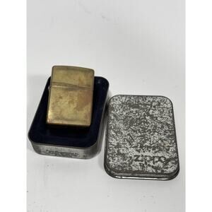 Zippo Vintage 2000 C XVI Lighter Gold Tone With Box